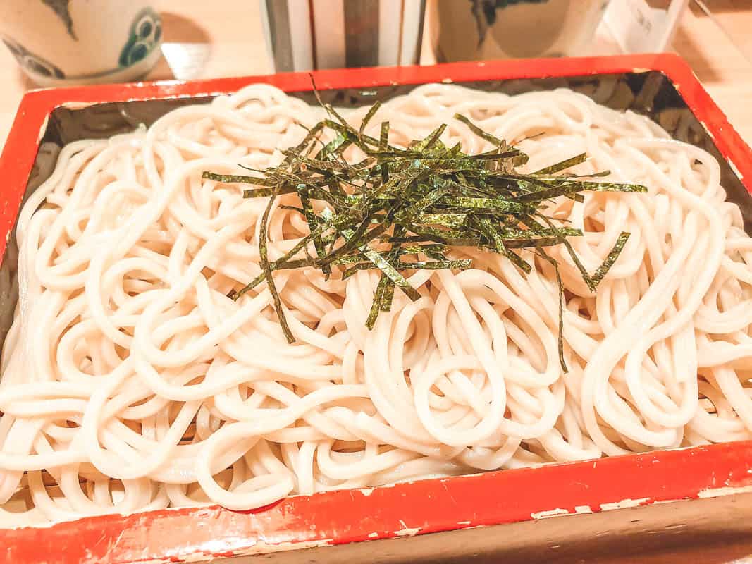 Soba noodles in Kyoto