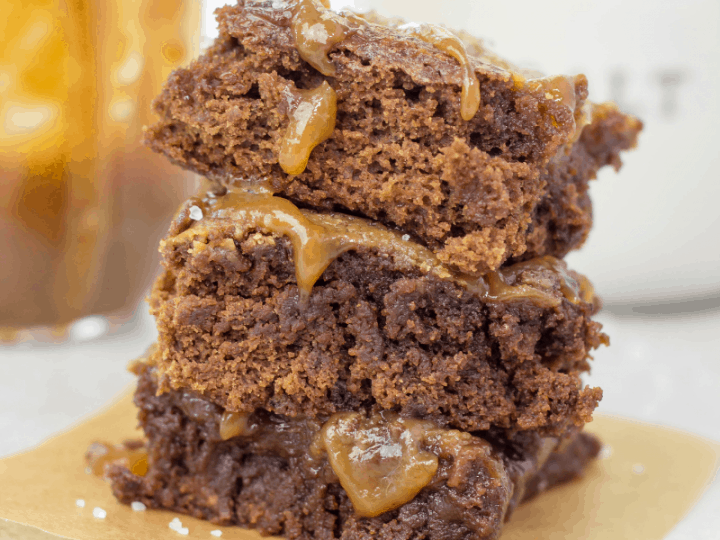 Espresso Brownies with PB Caramel main