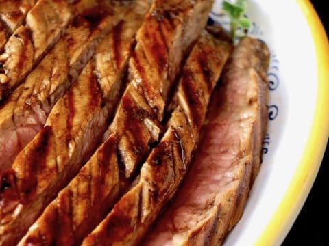 Grilled Coffee Balsamic Flank Steak Recipe TEXT