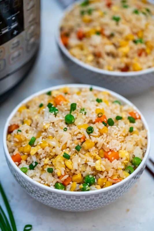 Japanese fried rice in an instant pot