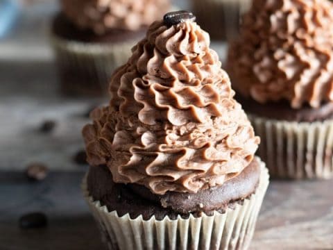 gluten free mocha cupcakes hero