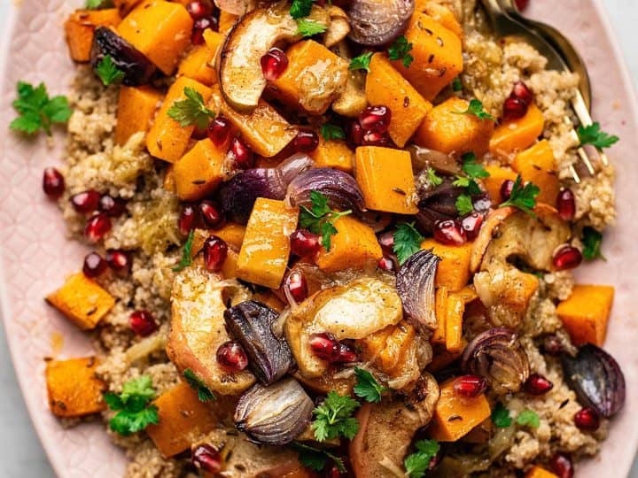 moroccan roasted vegetable salad feature
