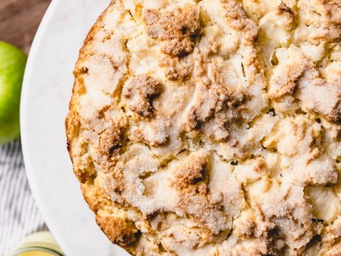 Irish Apple Cake with Custard Sauce 11