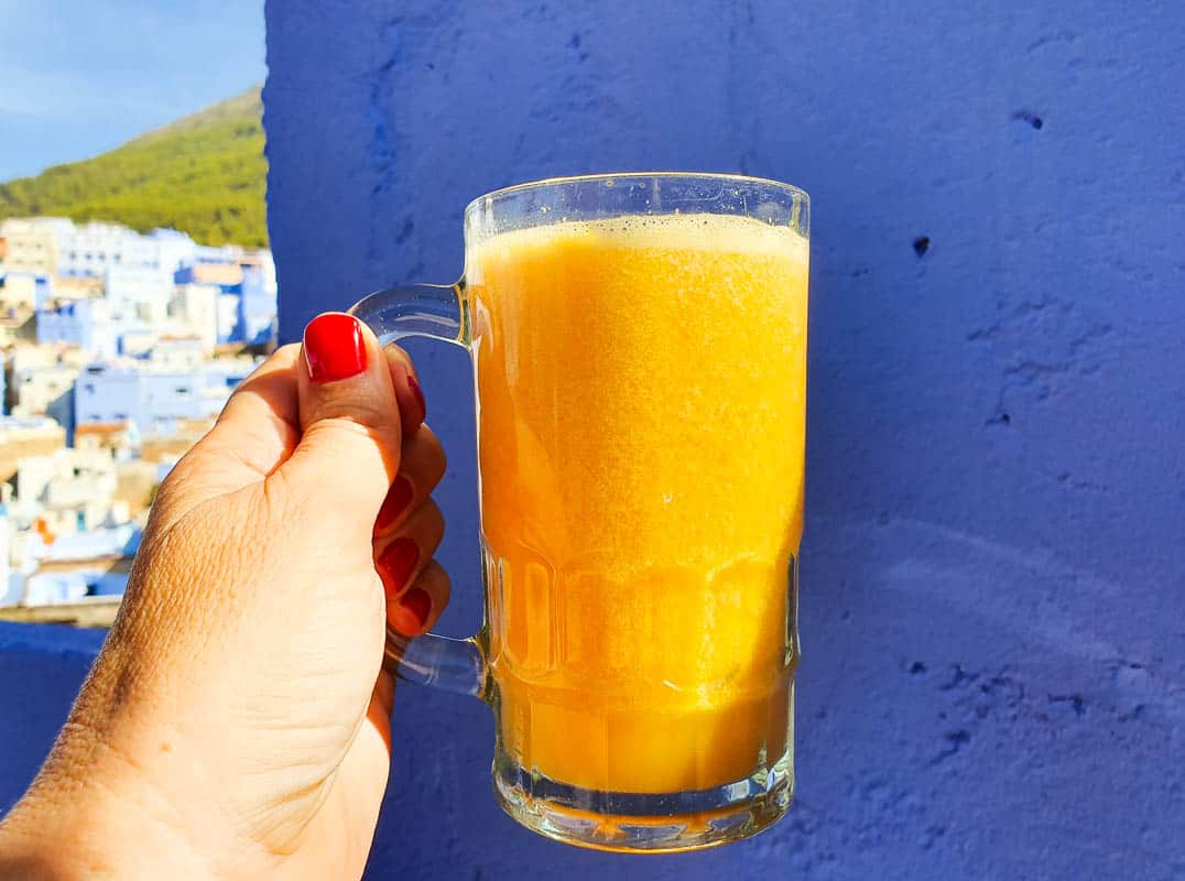 freshly squeezed orange juice in Morocco