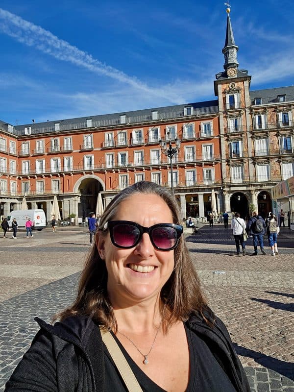 Visiting Plaza Mayor in Madrid