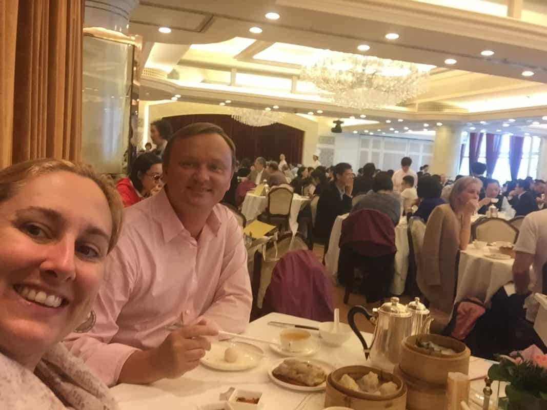 Dining at Maxim's Palace City Hall in Hong Kong