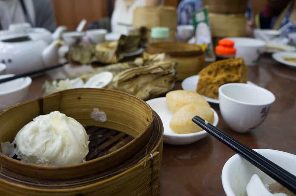 dim sum at traditional Hong Kong tea houses