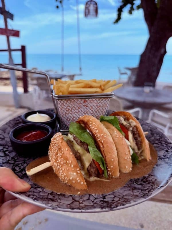 Smash Burger at SunRay Social & Swim Club Koh Samui