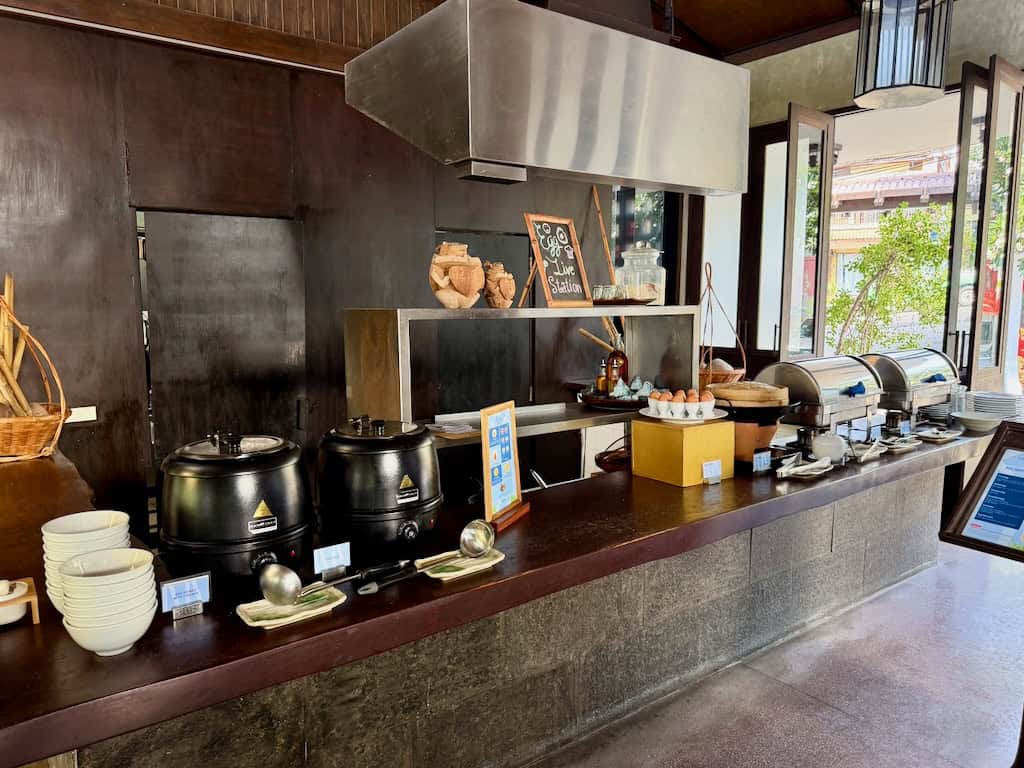 breakfast buffet at Homm Chura Samui