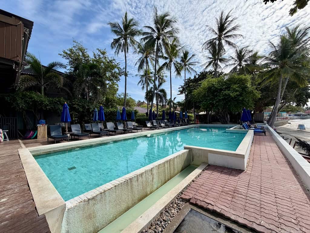 beach front pool at Homm Chura Samui