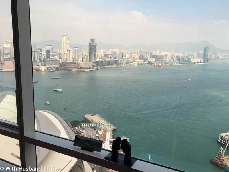view from Rennaissance Harbour View Hotel Hong Kong