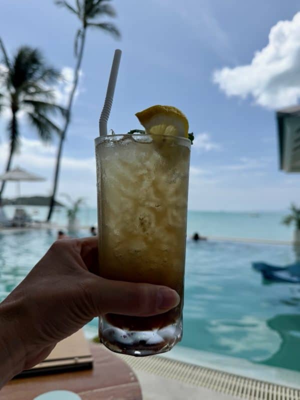 drink at Tembo Beach Club Samuit