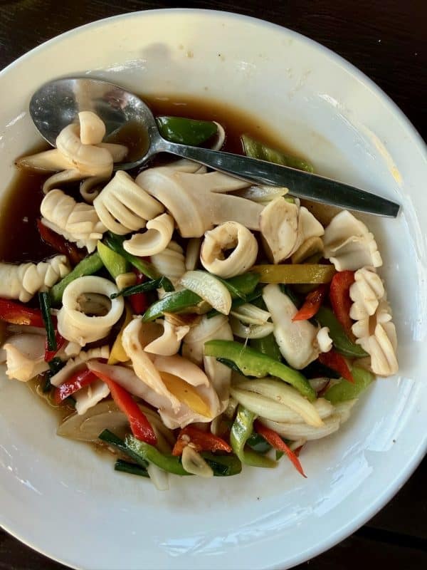 squid at Jun Hom Seafood