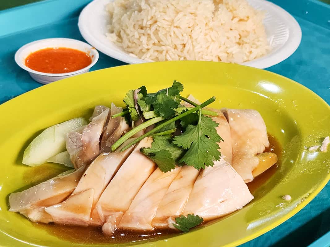 Chicken Rice at Maxwell Road Hawker Centre Singapore