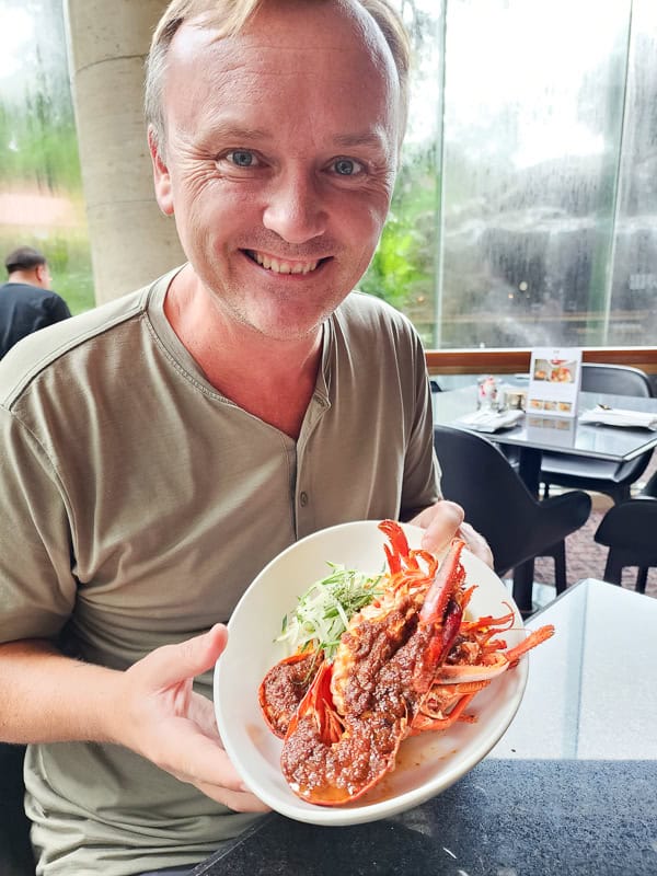 eating in Singapore