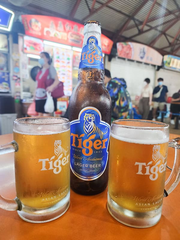 Tiger beer in Singapore