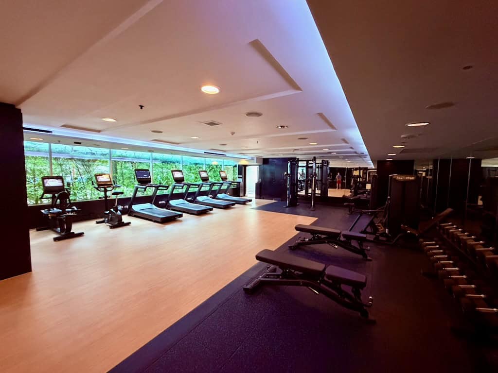 fitness center at courtyard by marriott bangkok