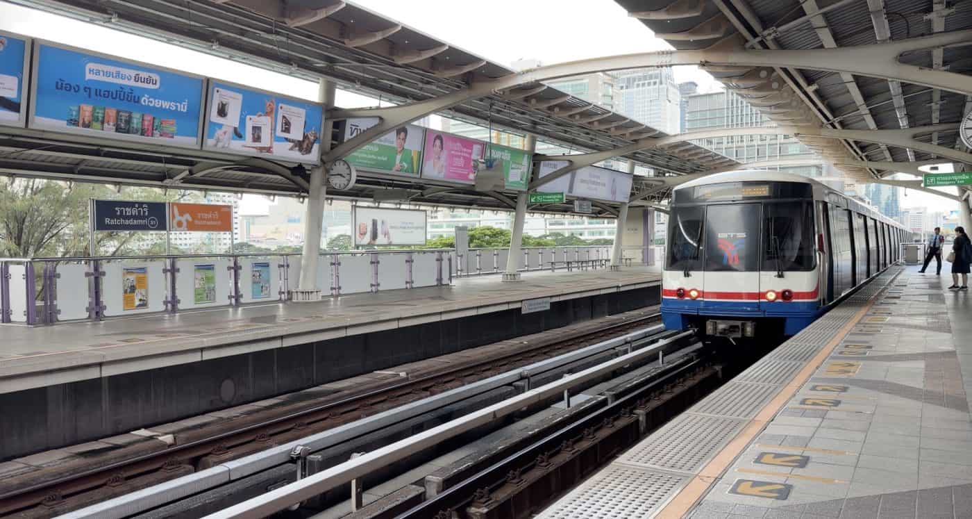 BTS station near courtyard by marriott bangkok